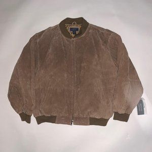 Brand New Genuine Leather Brown Mens Jacket XL